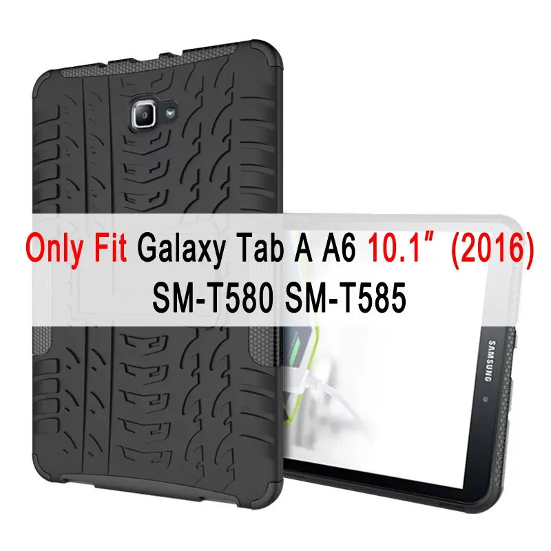Шин силиконовая крышка для samsung Galaxy Tab A A6 10,1 дюймов чехол T580 T585 T580N T585N SM-T580 SM-T585 принципиально подставка чехол Holde - Цвет: For SM-T580 SM-T585