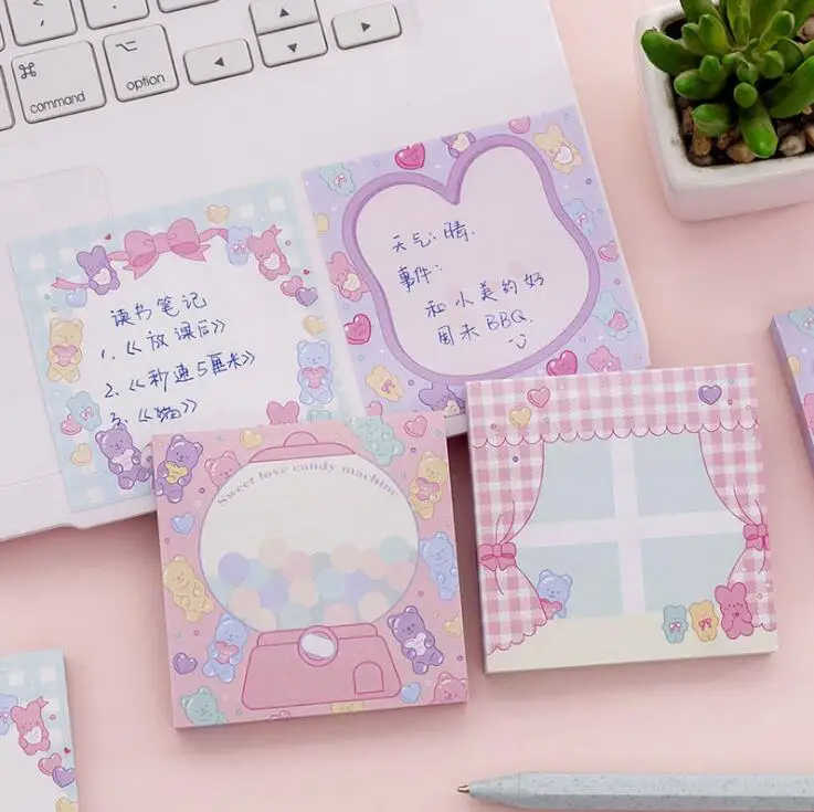 Милый план Бумага Блокнот бумаги для заметок на клейкой основе Kawaii вишня