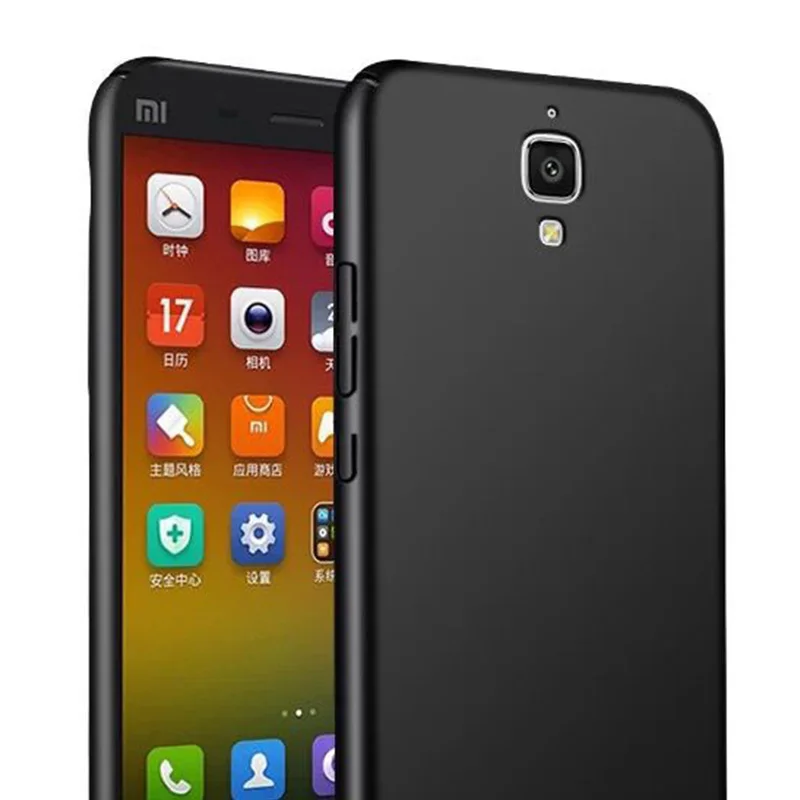 Полное покрытие пластик 5.0for Xiaomi mi4 чехол для Mi4 Mi 4 задней панели сотового телефона