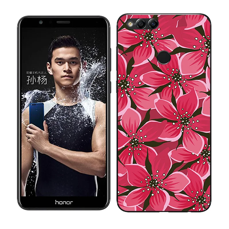 5 93 "для Huawei Honor 7X силиконовый чехол необычная окрашенная для задняя крышка