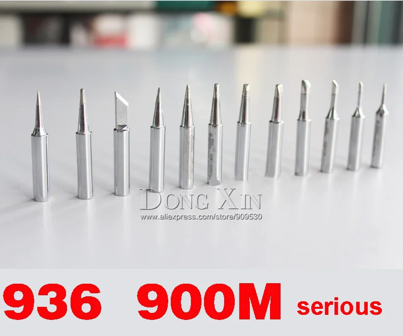 

Free shipping 10pcs/ lot High Quality for Hakko Solder station 936/937 Soldering Iron Tips Lead-free 900M-T-0.8D