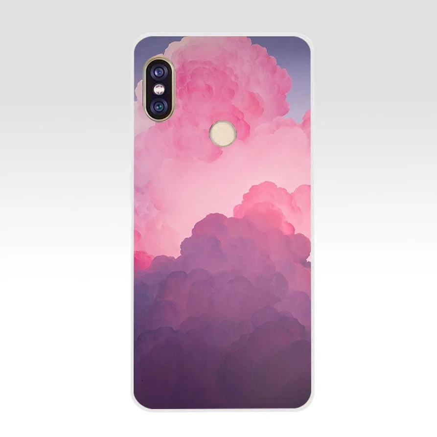 38AQ clouds on blue sky Soft Silicone Tpu Cover phone Case for xiaomi redmi 6 pro note 5 plus 4 4x mi 8 | Мобильные телефоны и