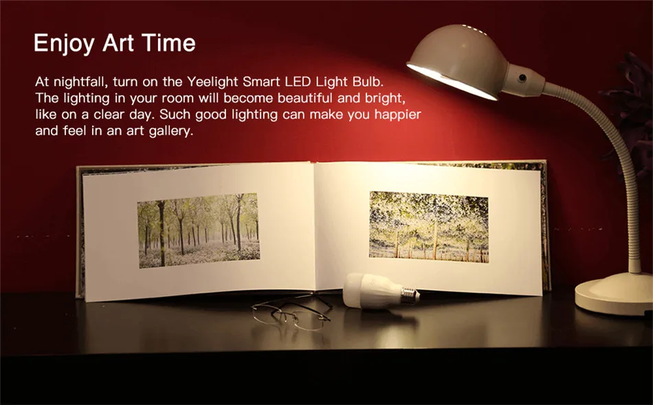 Xiaomi Yeelight YLDP06YL/YLDP05YL E27 Беспроводное управление WiFi смарт-лампа двухцветная Температура цветная(RGB), комплект из 2 предметов