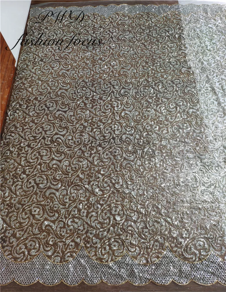 

Swiss Lace Material Fabric Sliver Gold African Glued Glitter Lace Fabric For Evening Dress Dry Lace Fabric Mesh Sequin Fabric
