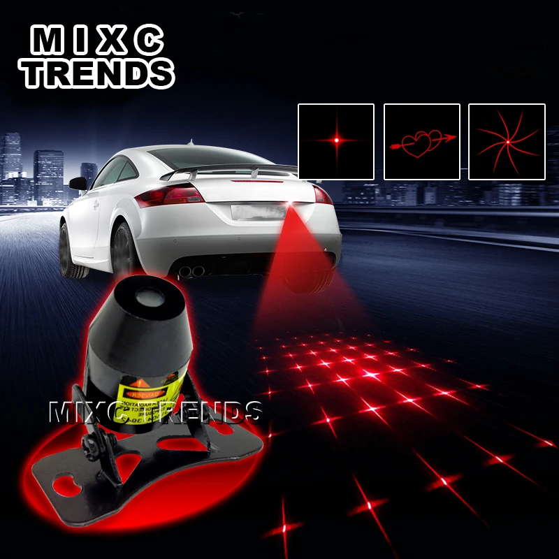 Newest Anti Collision Rear-end Car Laser fog light best LD Diode Auto Brake Parking Rearing Warning Light | Автомобили и