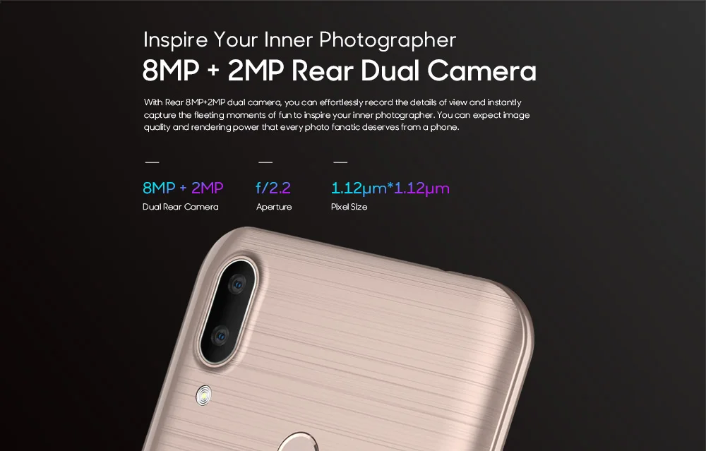 LEAGOO M11 Смартфон Android 8 1 6 18 &quot2 Гб ОЗУ 16 ПЗУ MT6739 четырехъядерный 4000 мАч задний