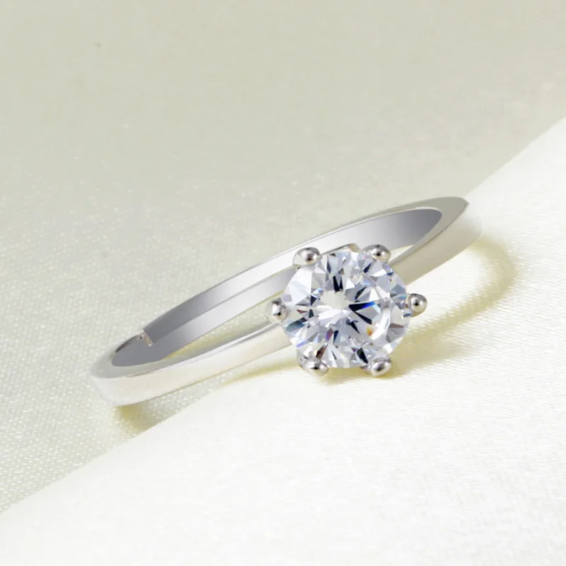 Обручальные кольца для женщин серебряного цвета Bague Bijoux Femme обручальное кольцо