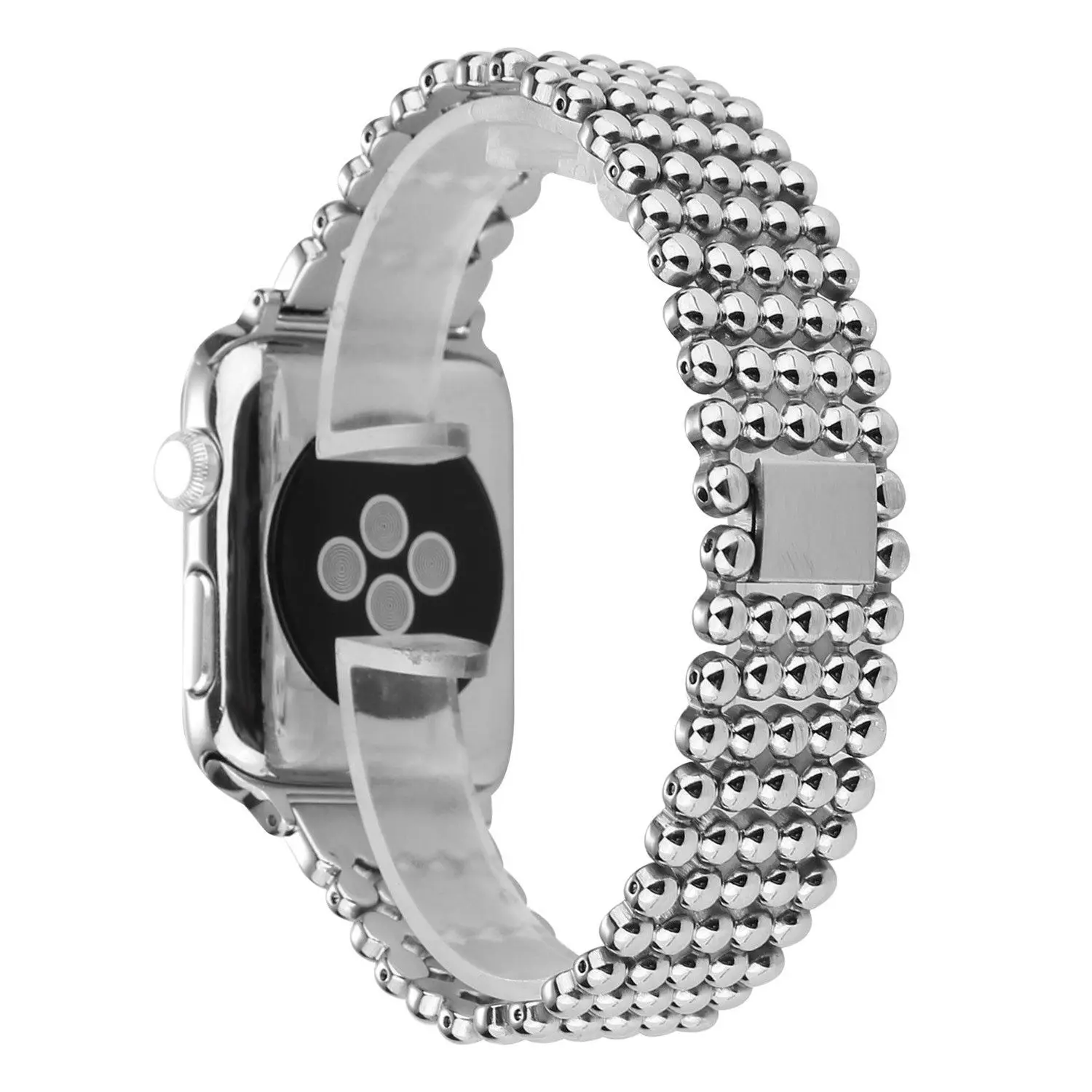 Роскошный браслет с шариками для Apple Watch Series 3 2 1 металлический iWatch 38/42 мм Вт