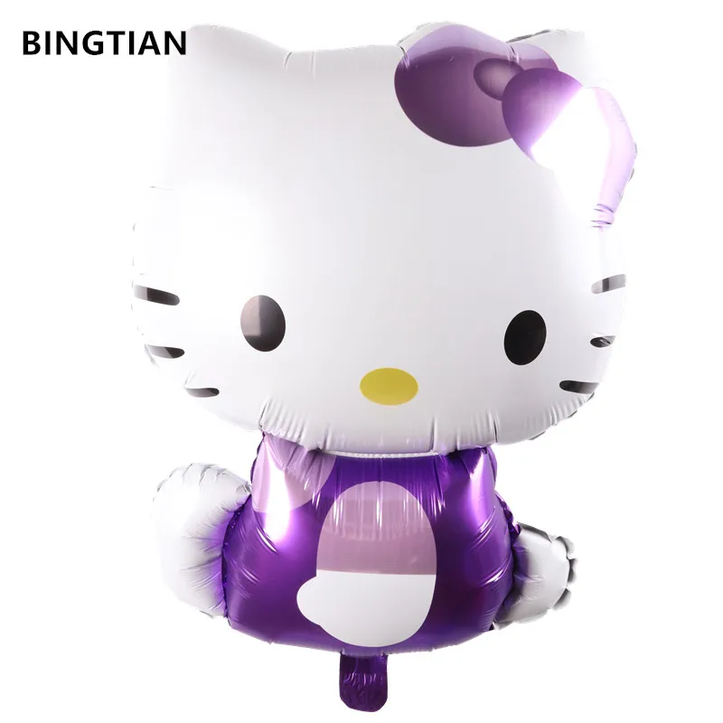 BINGTIAN 1 шт. Новые Алюминиевые Воздушные шары Hello KT вечерние воздушные Украшенные