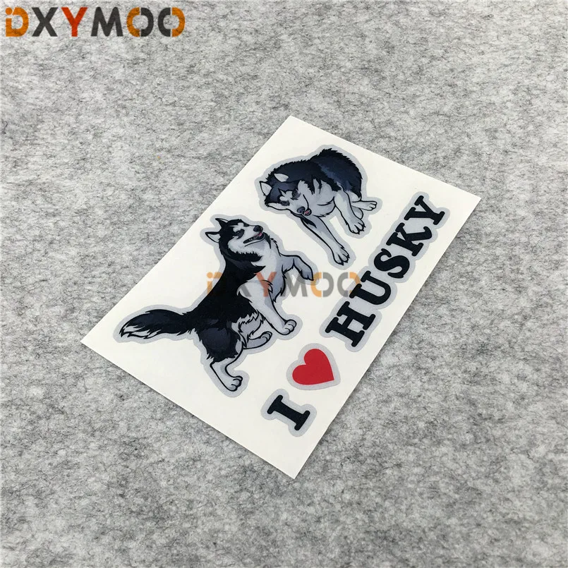 Светоотражающие наклейки на автомобиль Я люблю Хаски 3 м|car window decals|car stickercar sticker