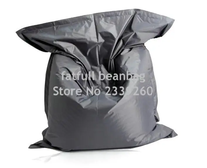 Cover only No Filler - dark grey fatball lazy boy beanbag chair with waterproof polyester never tear bean bag sleeping | Мебель