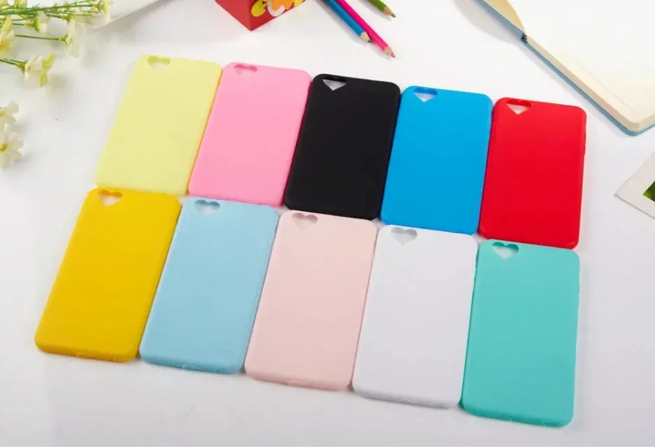 love heart camera hole Smooth matte Candy Soft TPU phone Case For iPhone X Silicon back cover 5 5S 5C 6 6S 7 8 Plus | Мобильные