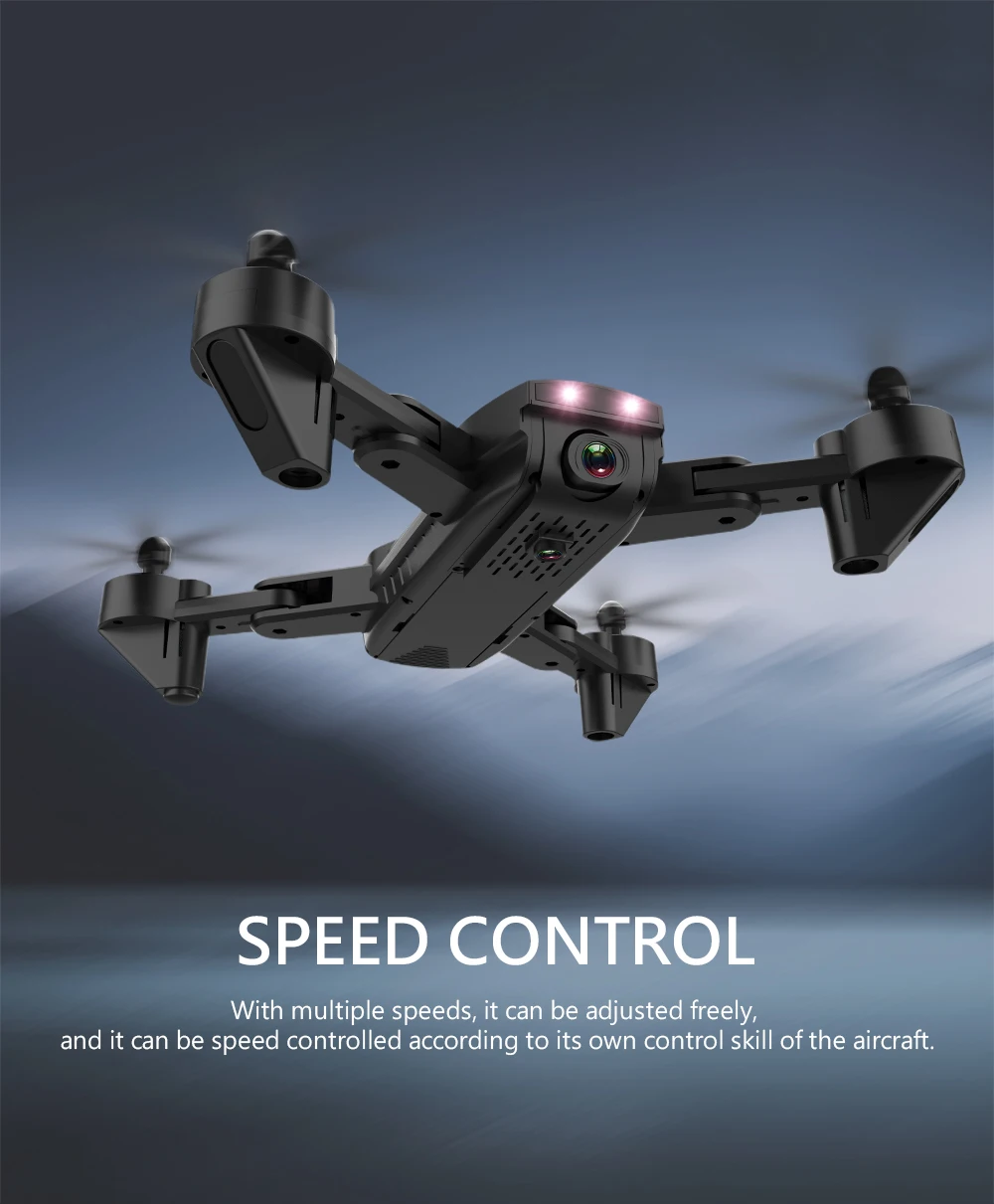 HY107 Дроны с камерой широкоугольный HD двойной камерой Дрон Wi-Fi FPV высота удерживайте за мной складной RC Квадрокоптер с камерой