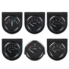 2 дюйма, 52 мм, черный измеритель напряжения, воды, термометр, датчик температуры масла, датчик уровня топлива, измеритель масла, комплект тройного измерительного прибора