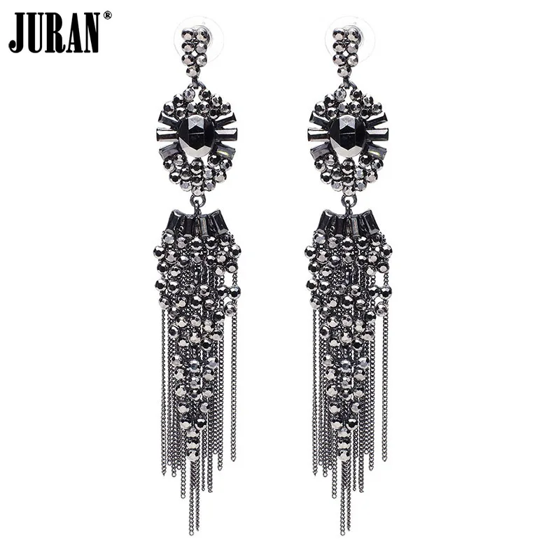 Женские серьги Brincos Длинные Винтажные с длинной цепочкой и кисточками|earring box|earring
