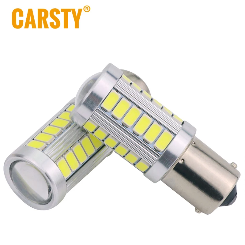 Carsty 2 шт. стробоскоп P21W BA15S 1156 BAY15D 1157 33 Smd led 5630 5730 автомобильные тормозные лампы