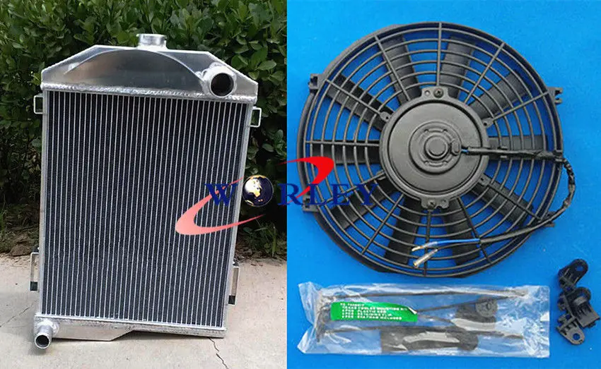 

GPI Aluminum Radiator +Fan For AUSTIN HEALEY 3000 1959-1967 62 63 64