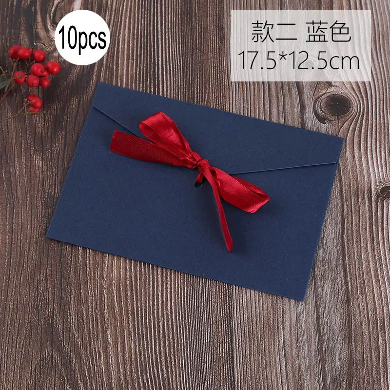 LZN 10 шт./компл. черная красная голубая бумага для поделок конверты винтажный Ретро