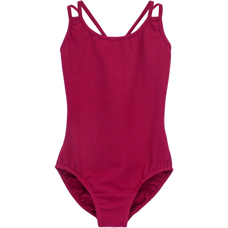 

Women Ballet Leotards Double Straps Gymnastics Leotard Dance Bodysuit Cotton Spandex Ballerina Dance Wear