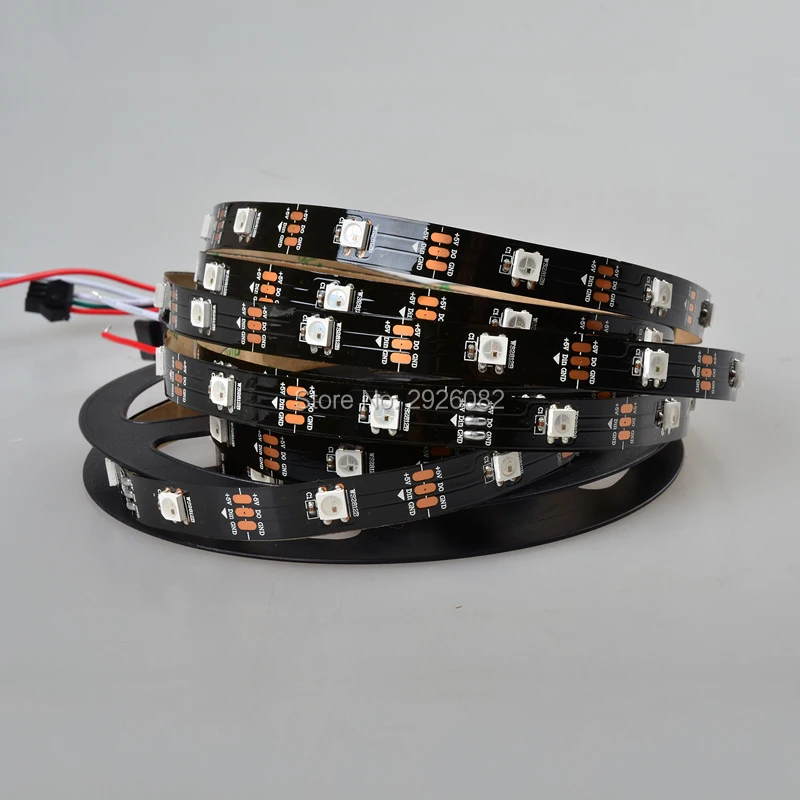 1 м/5 м 30 светодиодный s/m SK6812 полосы светильник Цифровой пикселей RGB 5050 SMD гибкие