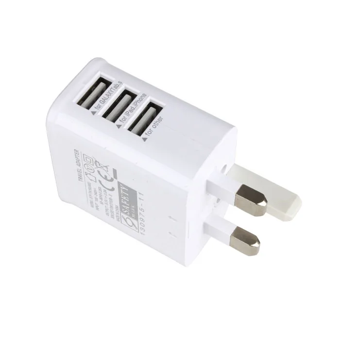 Зарядное устройство с 3 USB-портами 5 В А выход электрический адаптер питания