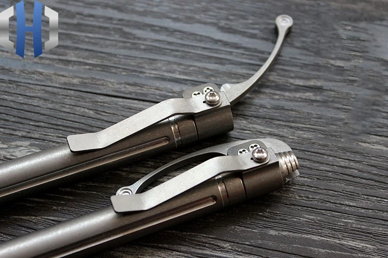 Beli TC4 Titanium Paduan CNC Siphon Pena EDC Pertahanan Pena Taktis Tanda Tangan Mikro Teknologi Ukiran Multifungsi Outdoor Pen Hadiah
