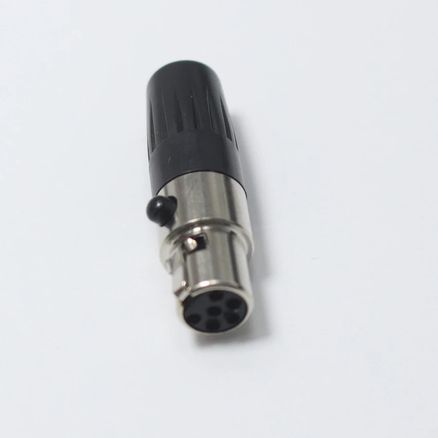 1 шт. мини XLR 6 контактный гнездовой разъем для аудио микрофона шасси крепление