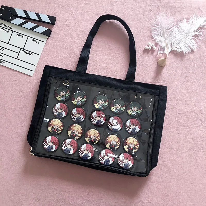 Бренд Wego Ita сумка Kawaii прозрачное окно Лолита Холщовая Сумка сумка на плечо карамельный цвет прекрасный Itabag