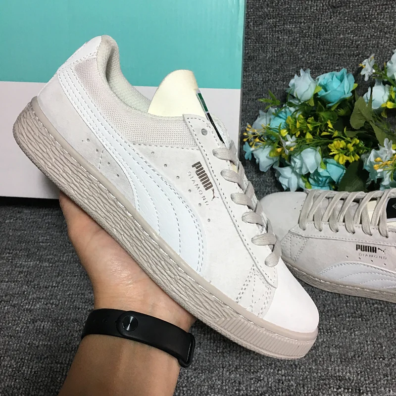 2018 Новое поступление PUMA Для женщин с замши сердце Валентина кроссовки бадминтон