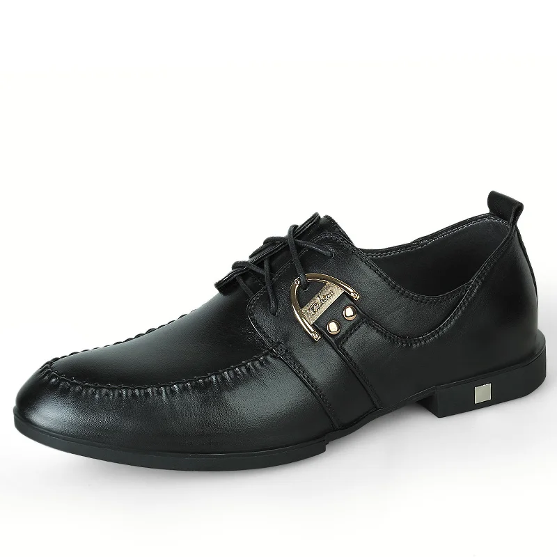 Горячая Продажа мужской Обуви Классические Натуральная Кожа Квартиры Мужчины