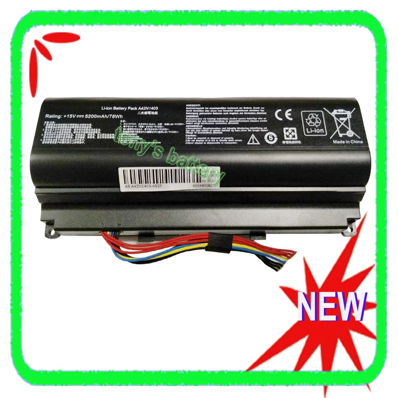 Аккумулятор A42N1403 для ASUS Новая батарея G751 G751JM G751JT CH71 G751J BHI7T25 G751JY GFX71JY GFX71JT
