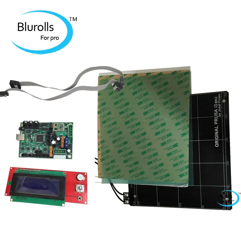 Reprap Prusa i3 MK2 3d принтер мини Рэмбо 1.3a комплект материнской платы PCB и кровать с
