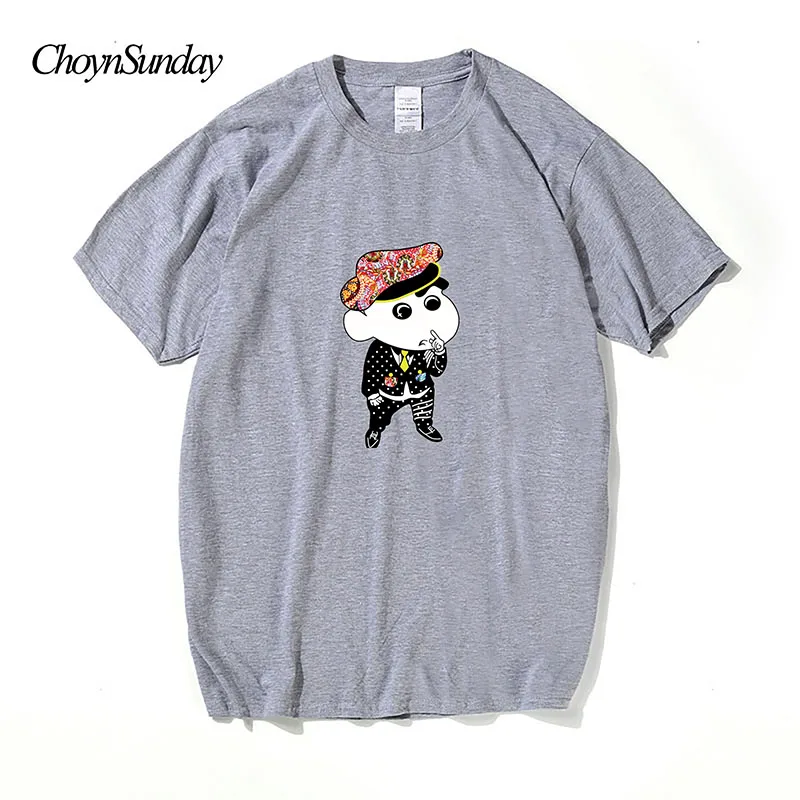 ChoynSunday дизайн Crayon Shinchan принт футболка мужская летняя мода 3d топы футболки хлопок