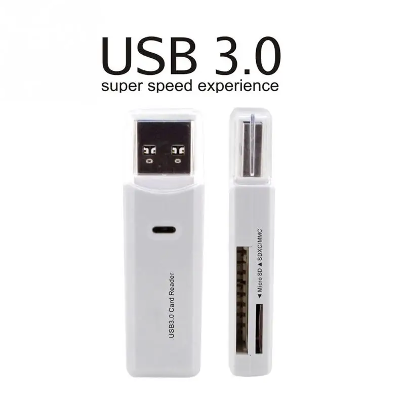 Многофункциональный USB 3,0 кард-ридер 2 слота/MMC+ Micro/T-flash для портативных ПК и Mirco USB порт для смартфона