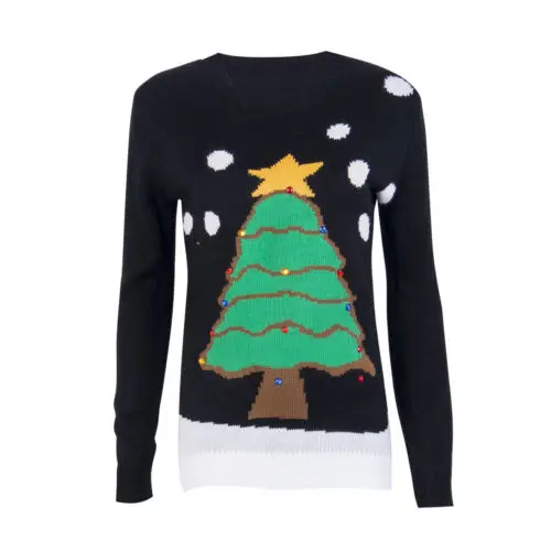 Christmas Xmas Women Sweater Pullover Jumper Winter S-XL 2019 New Summer Hot Sale | Женская одежда