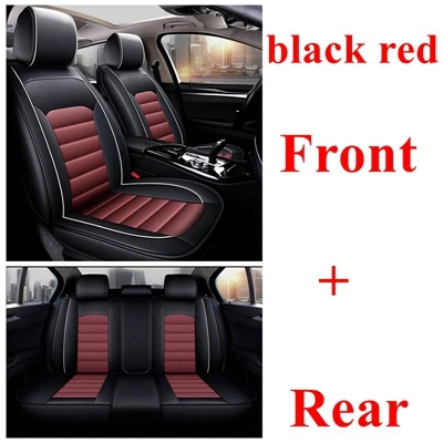 Сиденья для Citroen C4 C5 C2 C3 C6 DS4 triumph Chevrolet Cruze Captiva aveo Защитные чехлы для сидений, сшитые специально для Opel astra j astra h astra g Insignia astra - Название цвета: black red standard