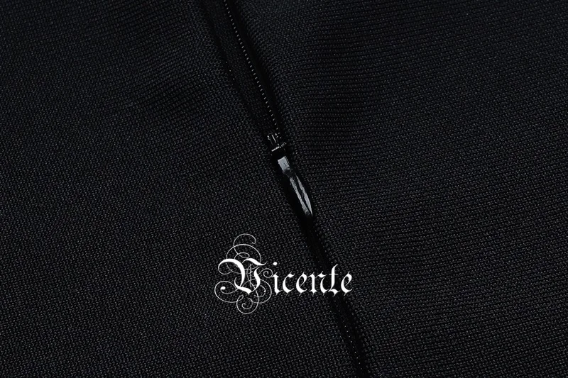 VC 2020 Новинка шикарный бисер с перьями дизайн длинными рукавами Сетчатое