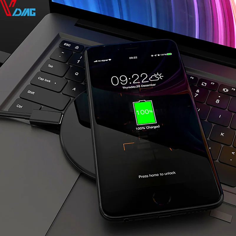 VDIAG V8 10 Вт быстро черный Беспроводной зарядного устройства поддержка устройств