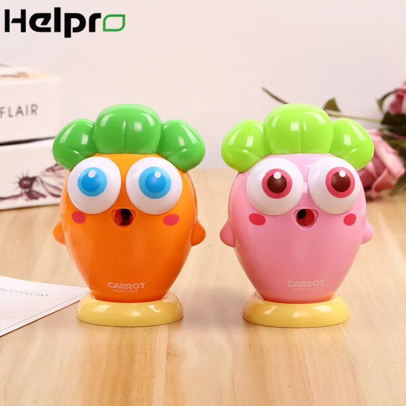 Helpro Kawaii точилка для карандаша ручная Студенческая креативная резак моркови Escolar