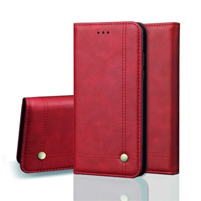 Red Чехол-портмоне с откидной крышкой для ETUI Huawei Y6 чехол Huawei 7A DUA-L22 чехол для Huawei 7A 7 A A7 чехол для кошелька держатель книга - Цвет: Red