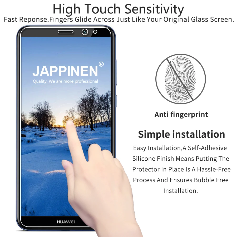 Jappinen 2Pcs/lot Tempered Glass for Huawei Mate 10 Lite Screen Protector 9H 2.5D Explosion Proof Protective Film | Мобильные