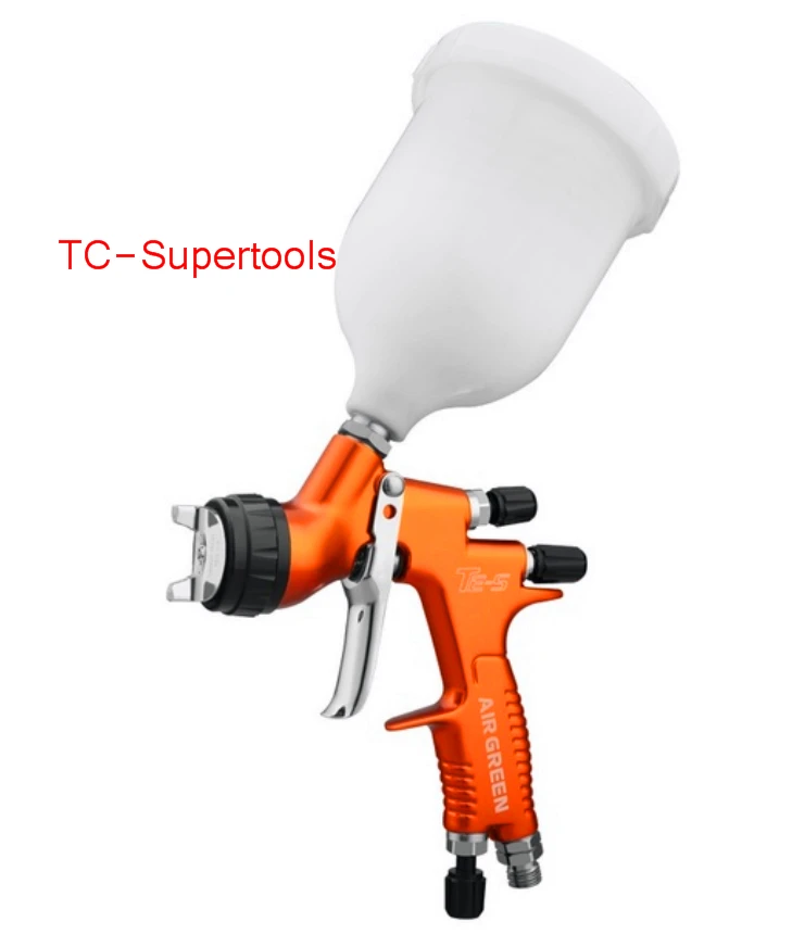 

Spray Gun TE-S 1.3mm Gravity Feed HVLP Paint Gun with 600cc cup high atomizing free shipping lisson