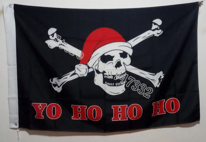

YO HO пиратский флаг, лидер продаж, товары 3x5 футов x 90 см, баннер на заказ, латунные металлические отверстия