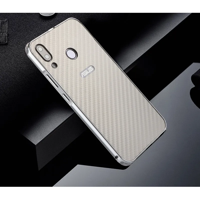 Роскошный Алюминиевый металлический бампер для Asus Zenfone Max Pro M1 ZB601KL ZB602K карбоновый чехол для телефона Для Zenfone ZB602KL Твердый Чехол - Цвет: Silver