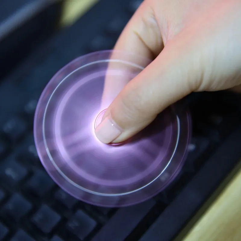 Изысканный Алюминий сплава выдалбливают triang палец блесны Непоседа EDC руки для