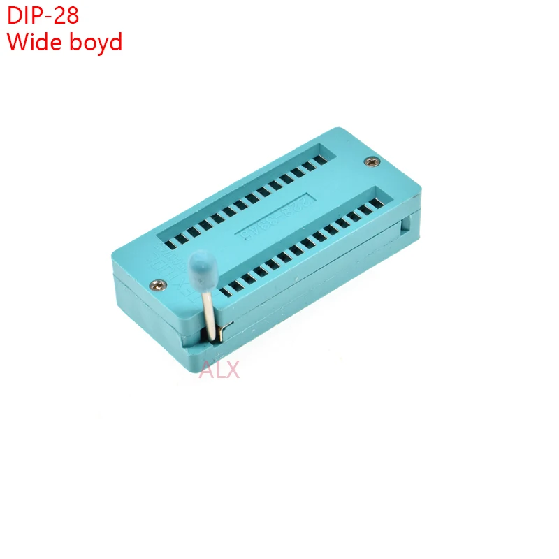 2 шт. зеленый широкий корпус DIP28 ZIF ZIP IC SOCKET 28 P DIP чип тестовый адаптер PIN dip 54 мм шаг