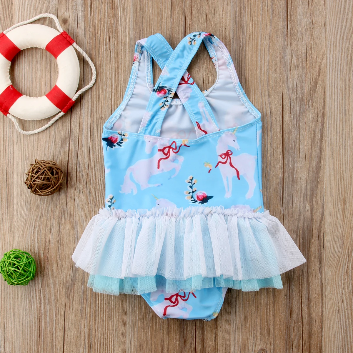 Одежда для младенцев pudcoco детские купальные костюмы с единорогом маленьких