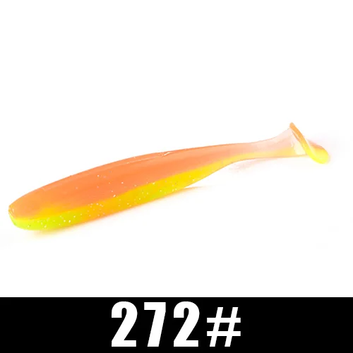 FISH KING Easy Shiner мягкие приманки двойного цвета 75 мм/3 г 100 мм/6,5 г, плавающие приманки, искусственная Мягкая приманка для рыбы, воблеры, приманка для ловли карпа - Цвет: 272