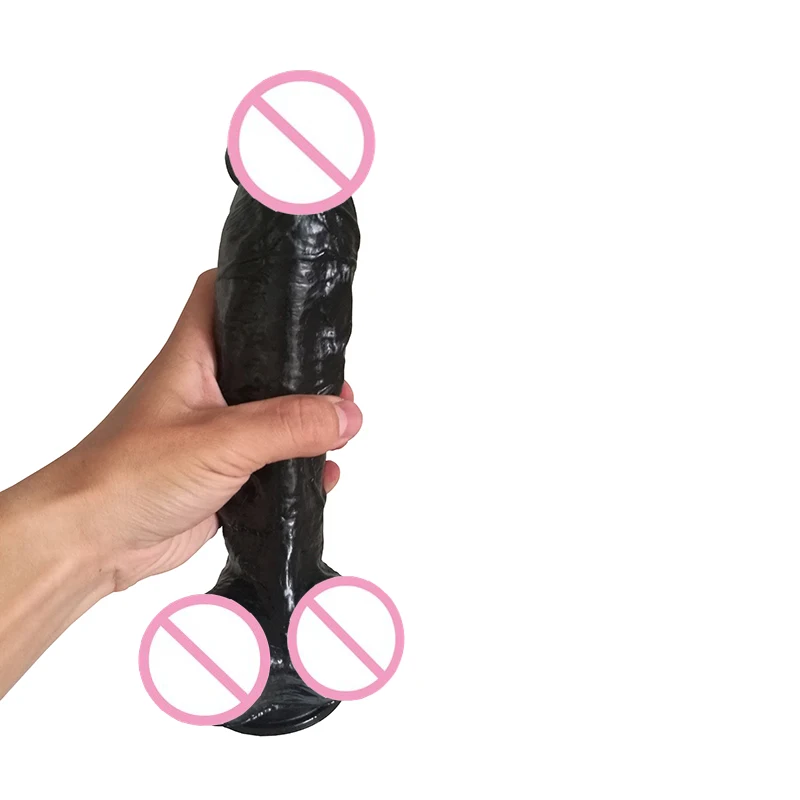 HOWOSEX 24*5 см черный реалистичный большой фаллоимитатор гибкие огромные