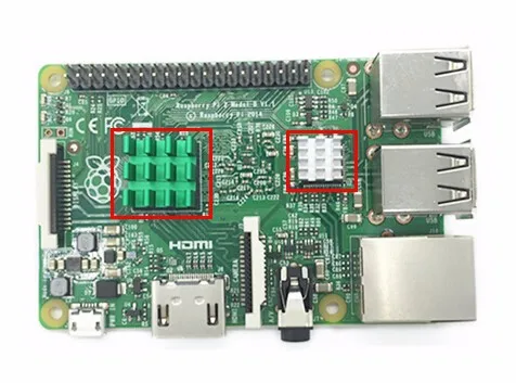 Raspberry pi 2 Модель B теплоотвод 3 шт